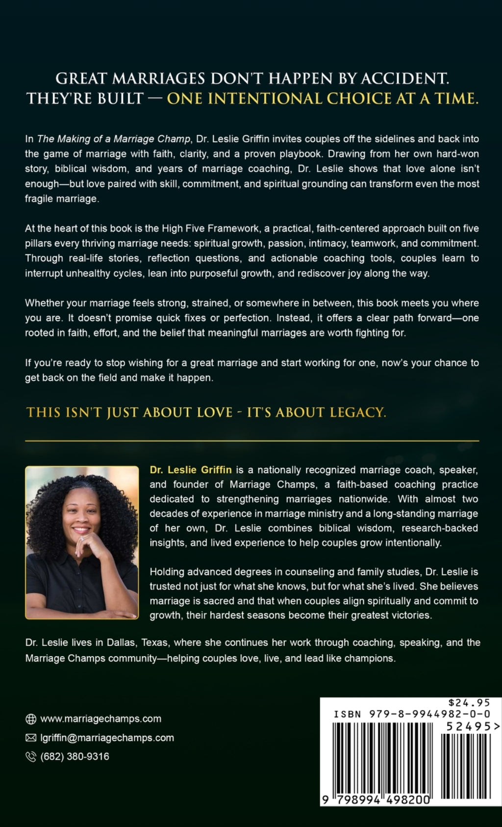 Pre-Sale Item: The Making of a Marriage Champ — Hardcover