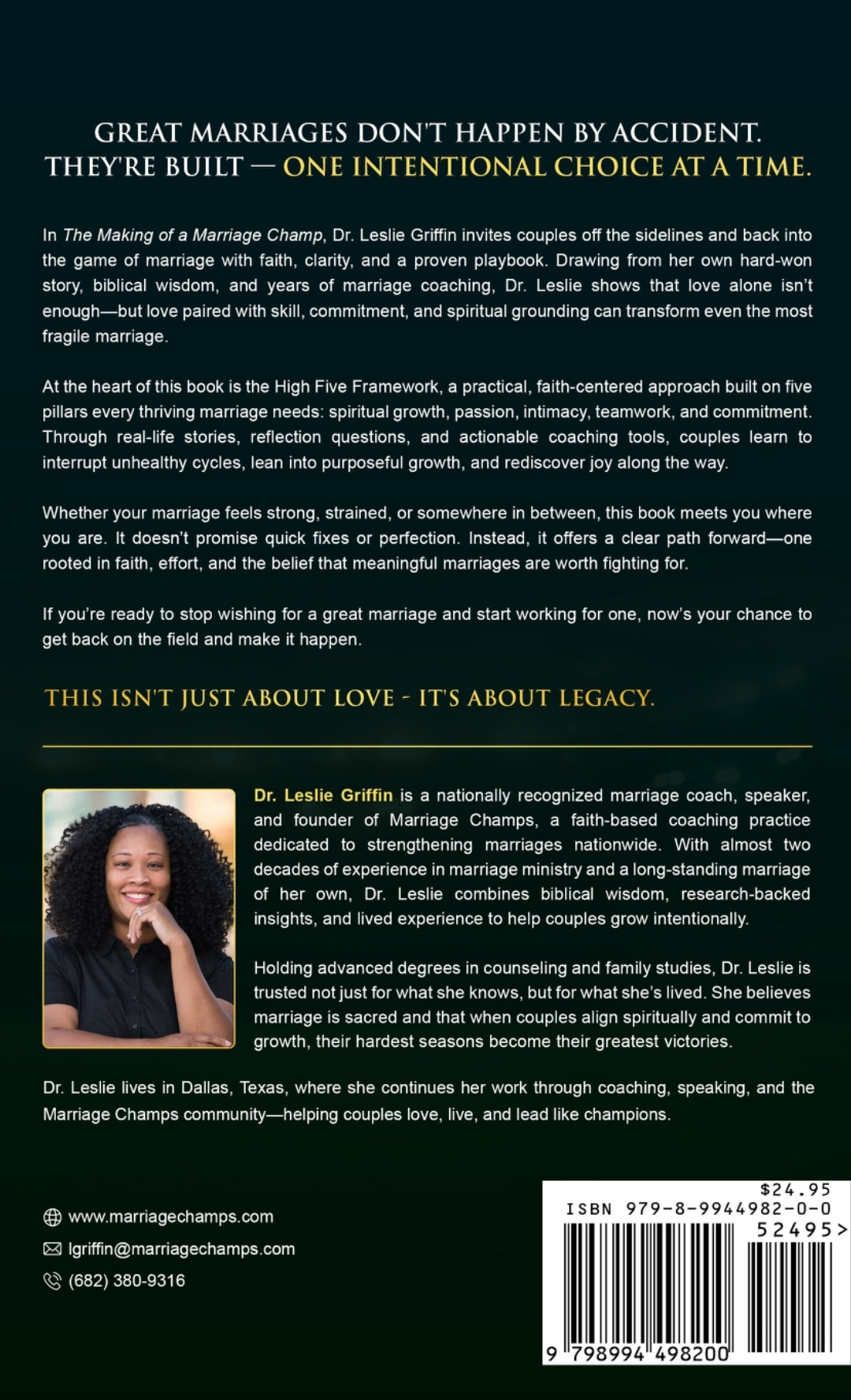 Pre-Sale Item: The Making of a Marriage Champ — Paperback